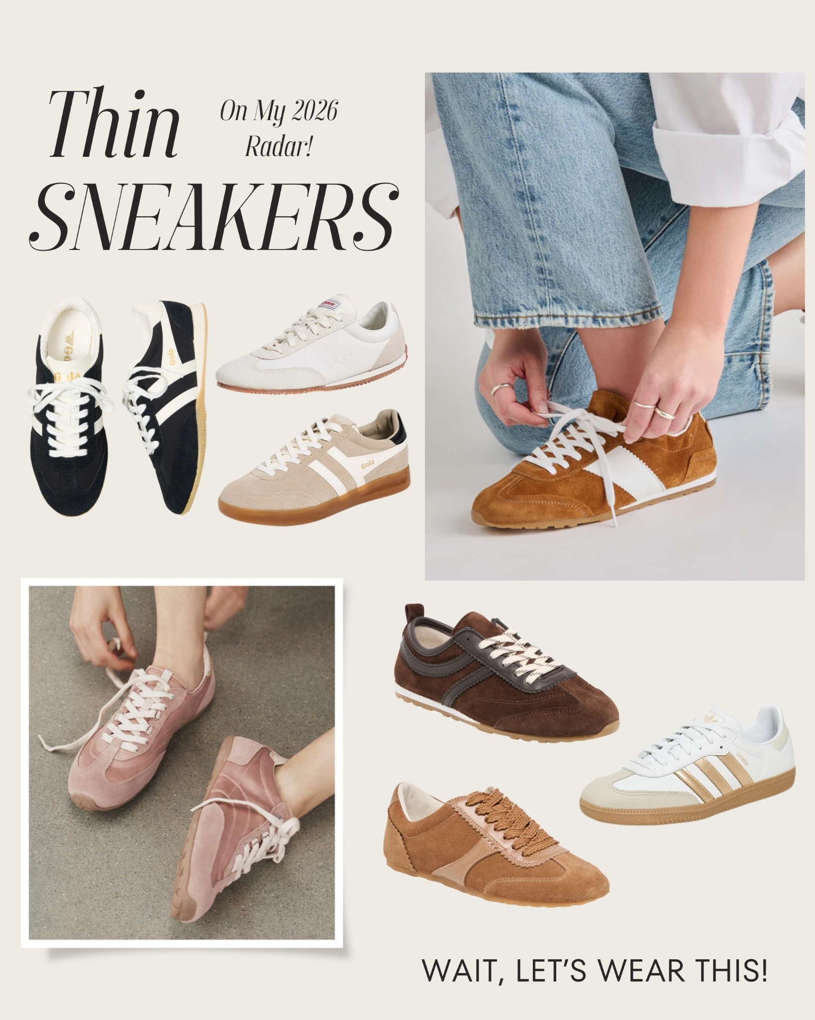 Thinner silhouette sneakers are everywhere this year.. linked some noteworthy ones 

#LTKOver40