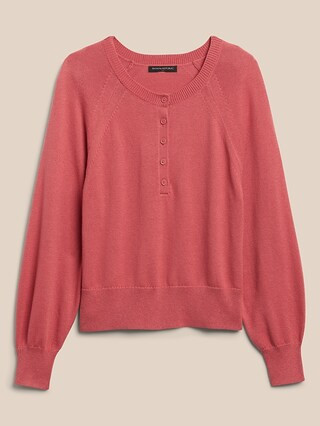 Raglan Henley Sweater | Banana Republic Factory