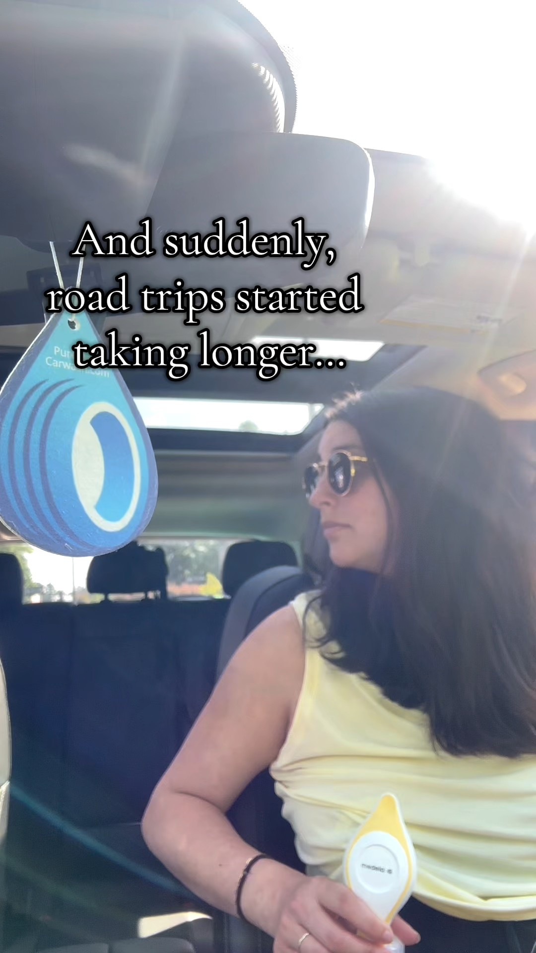 The Medela Harmony hand pump makes road trips SO much easier!!