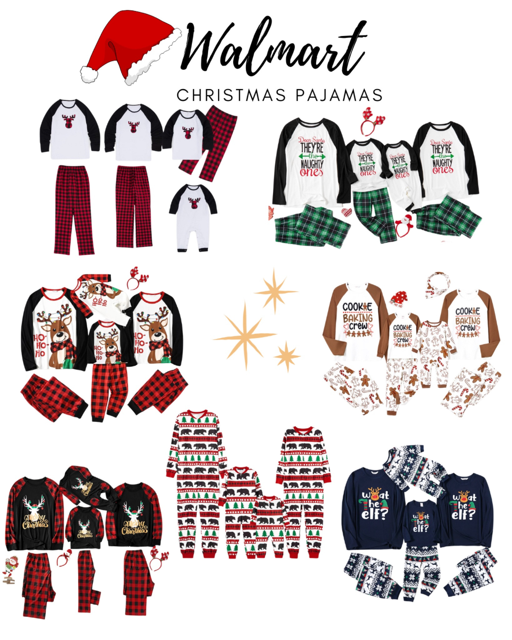 Walmart has the cutest holiday pajamas for the entire family! #WalmartPartner @walmartfashion #WalmartFashion 

#LTKHoliday #LTKFamily #LTKSeasonal