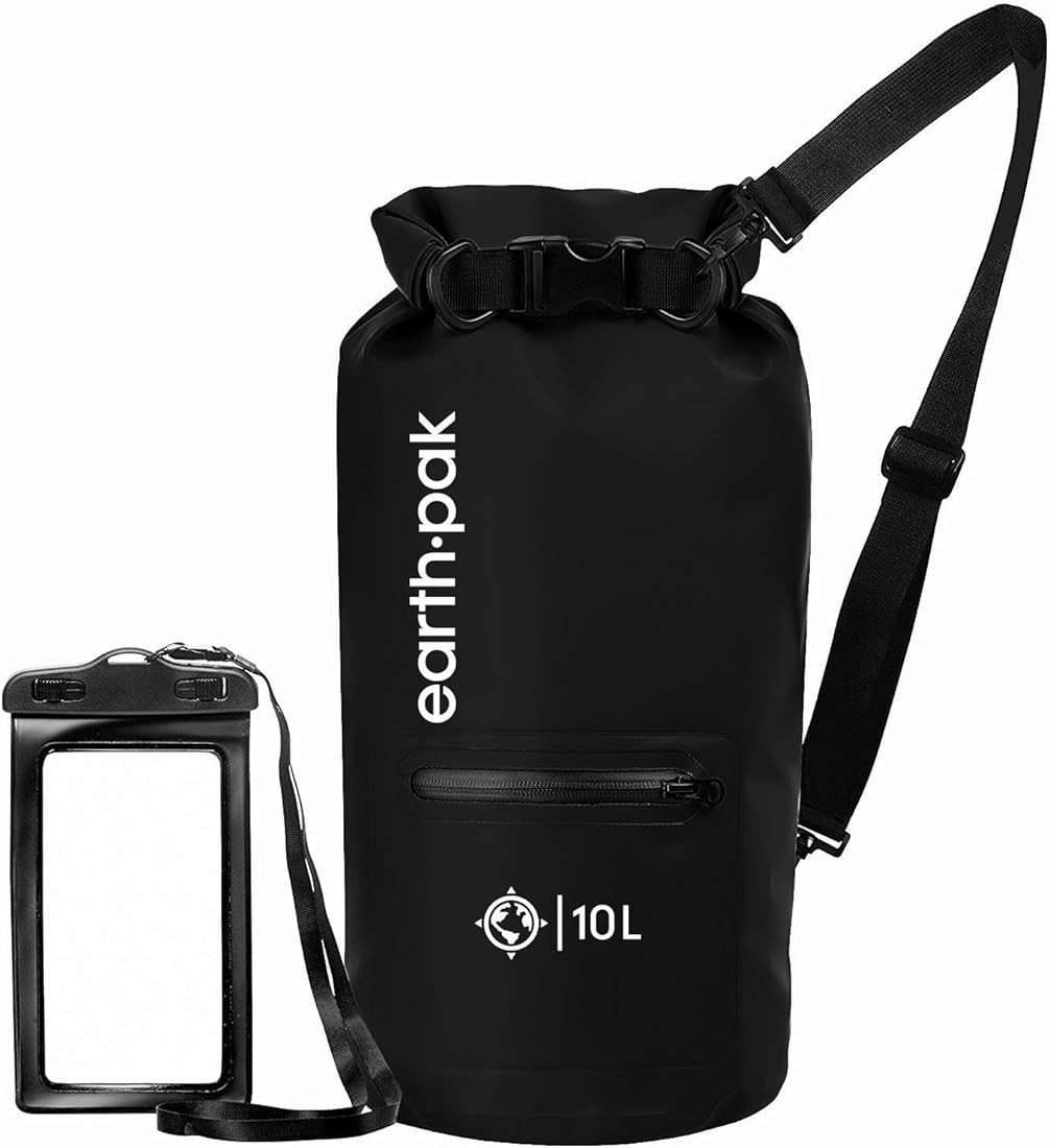 Earth Pak - Waterproof Dry Bag with Front Zippered Pocket Keeps Gear Dry for Kayaking, Beach, Raf... | Amazon (US)