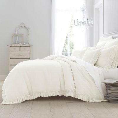 Wamsutta® Vintage Washed Linen Full/Queen Duvet Cover in Winter White | Bed Bath & Beyond