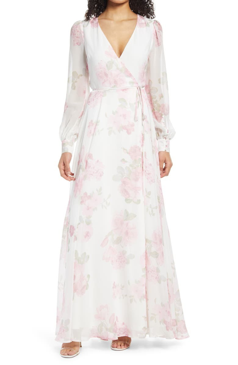 My Whole Heart Long Sleeve Wrap Dress | Nordstrom