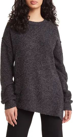 Asymmetric Hem Bouclé Sweater | Nordstrom