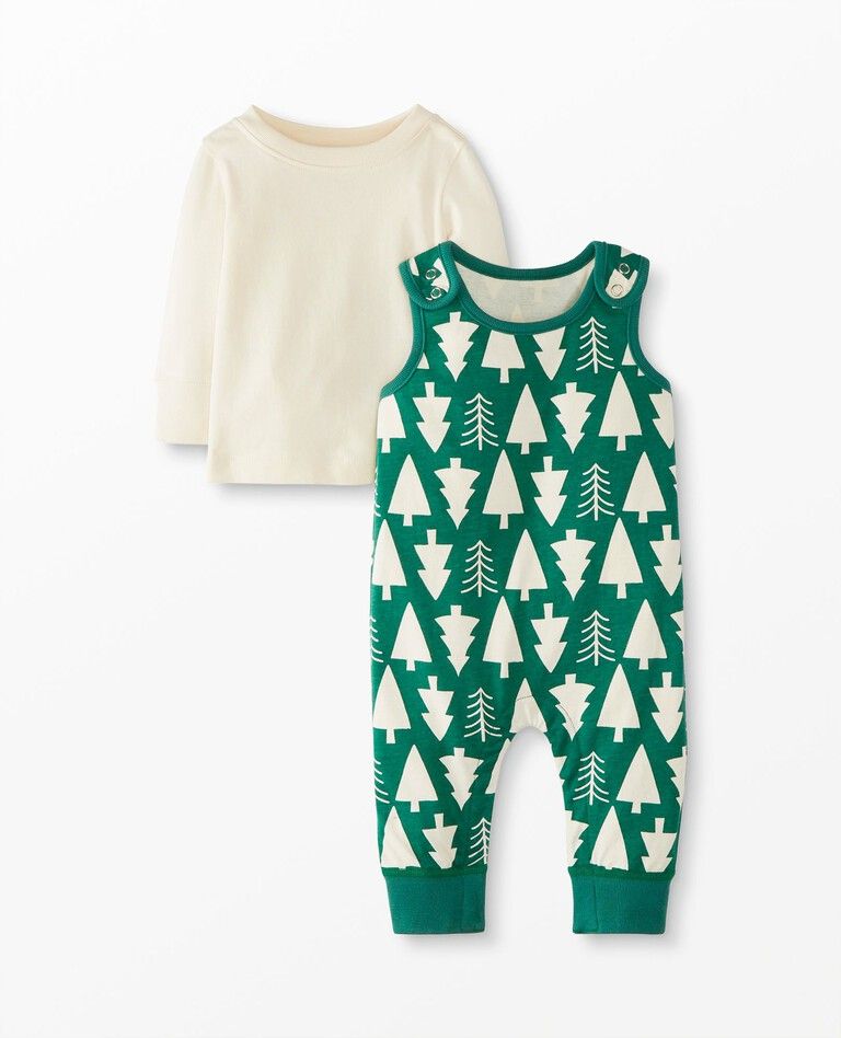 Baby Overall & Tee Set In Cotton Jersey | Hanna Andersson