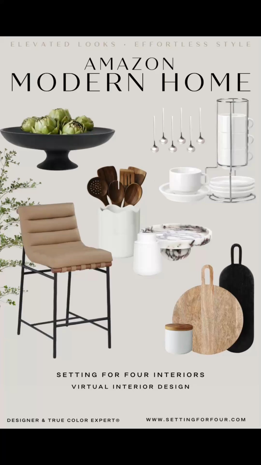 Amazon kitchen designer picks! Neutral aesthetic, counter stools, cutting boards, wood, marble, utensil set, utensil holder, bowl, tray, bowl filler, espresso cups, coffee mugs, spoons, olive tree, canister, pendant lights, Restoration Hardware style, Amazon home, Pottery Barn style, modern, transitional, minimalist, white, beige, black,

#LTKhome #LTKsale #LTKstyletip