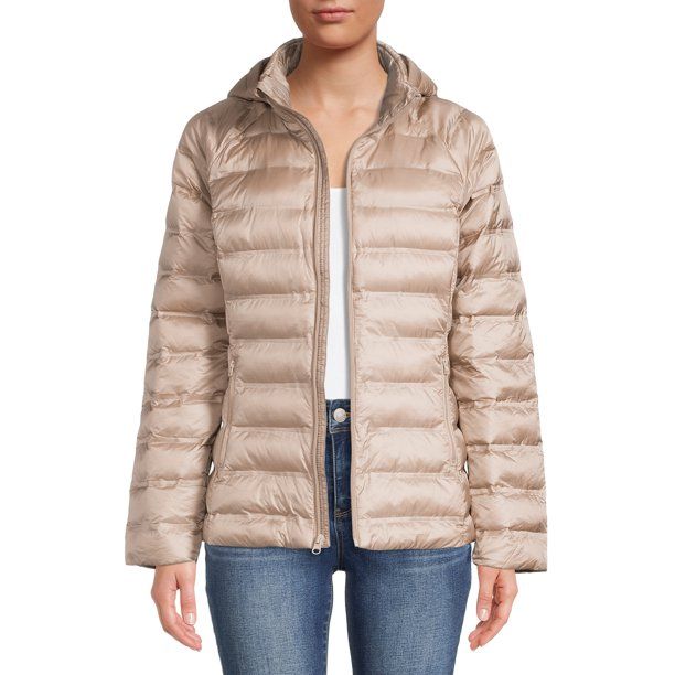 Time and Tru Women's Packable Puffer Jacket - Walmart.com | Walmart (US)