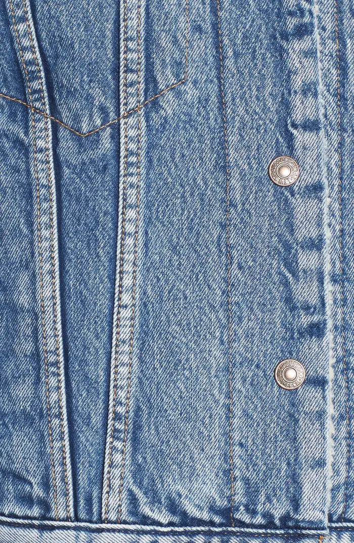 Ex-Boyfriend Faux Fur Lined Denim Jacket | Nordstrom