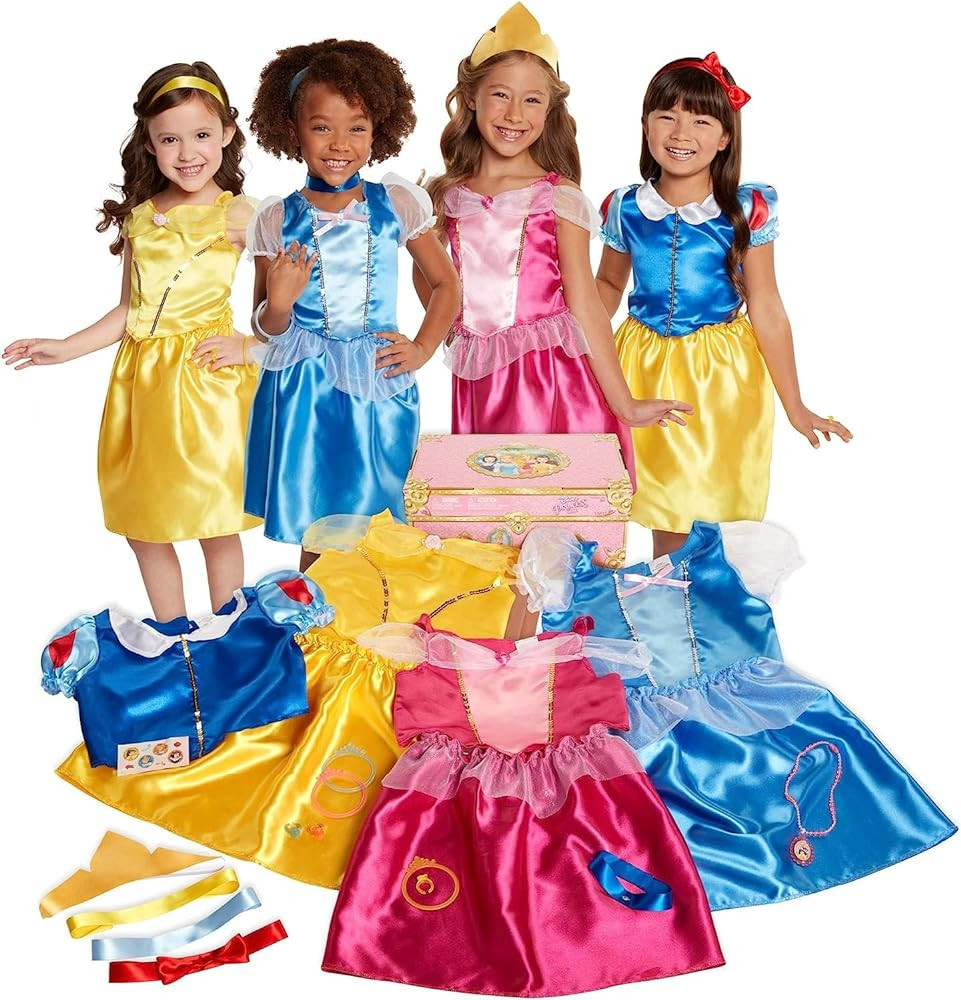Disney Princess Dress Up Trunk Deluxe 21 Piece Officially Licensed [Amazon Exclusive] | Amazon (US)