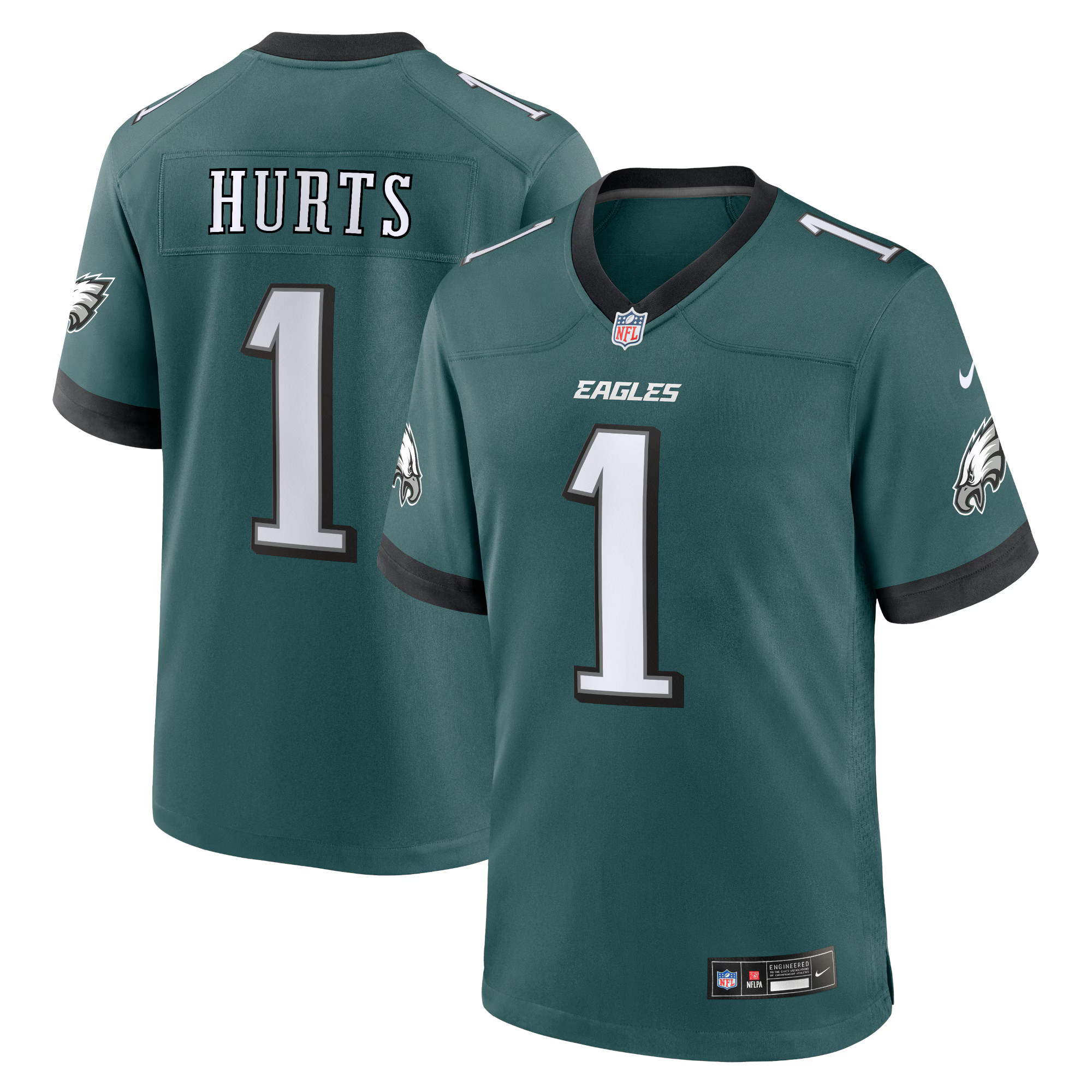 Jalen Hurts Philadelphia Eagles Nike Team Game Jersey - Midnight Green | Fanatics