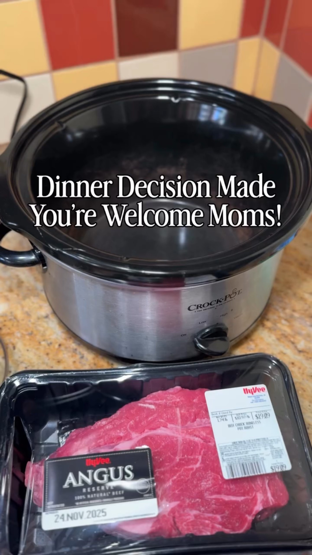 POV: you’re a tired busy mom who wants something delicious but also says “don’t make it complicated.” You find my page and this Mississippi Pot Roast never misses 🙌 it’s seriously the easiest dump-and-go crockpot meal ever. Tender, flavorful, and mom-approved 👏

💚 Credit to @thebelleofthekitchen for this recipe I found on Pinterest!

🥩 What you need:
	•	1 (3–4 lb) chuck roast
	•	1 packet ranch dressing mix
	•	1 packet au jus gravy mix
	•	¼ cup butter
	•	4–5 pepperoncini peppers

Cook on low for 8 hours, then serve over mashed potatoes or noodles. Easy. Cozy. Perfect. 🥔🍽️