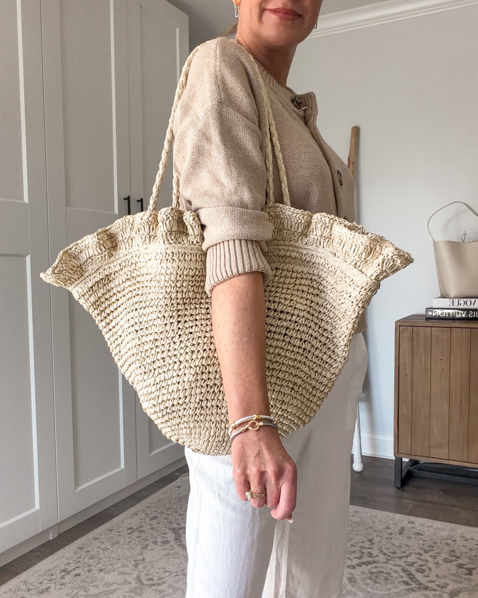 Target trending beach bag that looks designer !

#LTKTravel #LTKOver40 #LTKSeasonal