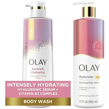 Olay Premium Hyaluronic Body Wash and Hydrating Body Lotion | Walmart (US)