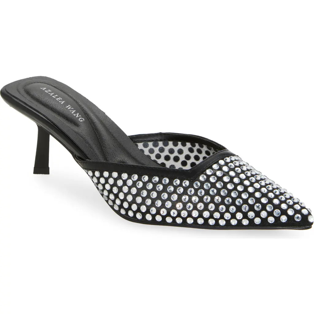AZALEA WANG Reanna Pointed Toe Mule in Silver at Nordstrom Rack, Size 8 | Nordstrom Rack