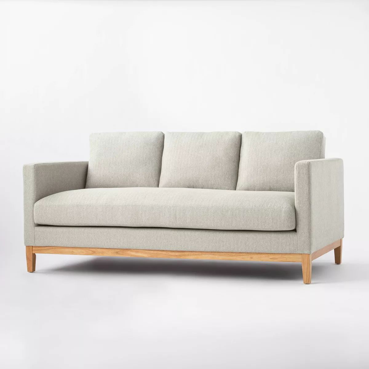Woodland Hills Wood Base Sofa Light Gray - Threshold™ designed with Studio McGee | Target