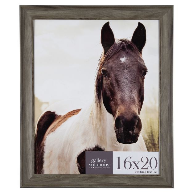 19.1" x 23.1" Matted to 16" x 20" Large Wall Picture Frame Graywash - Gallery Perfect | Target