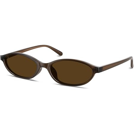 Retro Oval Sunglasses for Women Chic Cat Eye 90s Sunnies Lightweight Narrow Shades Trendy UV prot... | Amazon (US)