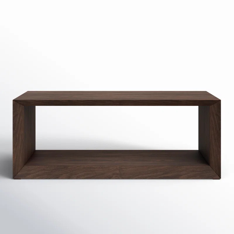 Samuelson Faux Wood Coffee Table With Shelf | Wayfair North America