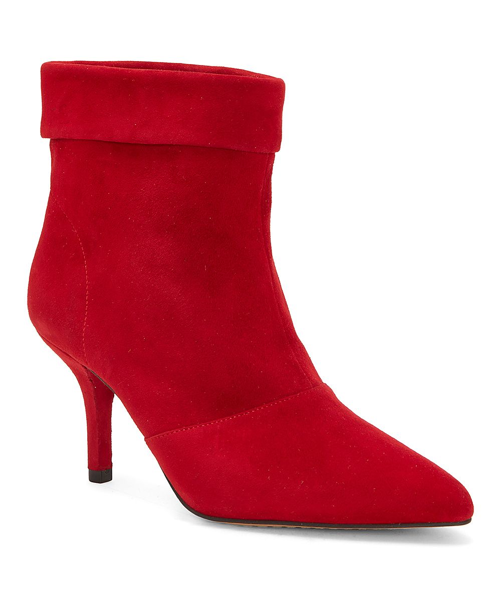 Vince Camuto Women's Casual boots RAMBA - Ramba Red Amvita Suede Bootie - Women | Zulily