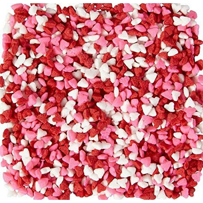Wilton Sprinkles Mix 3.66oz-Red, Pink & White Micro Hearts | Walmart (US)