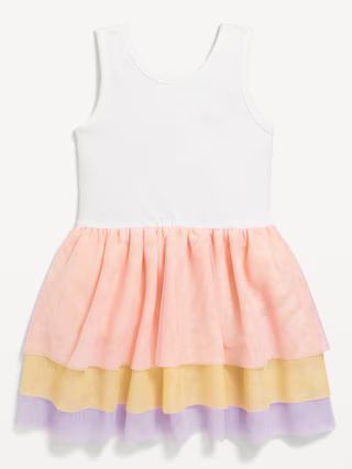 Sleeveless Bodysuit Tiered Tutu Dress for Toddler Girls | Old Navy (US)