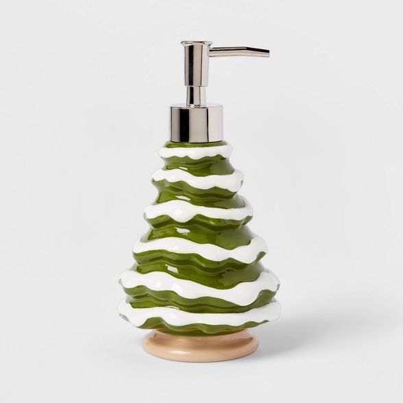 Christmas Tree Soap Pump Green - Threshold™ | Target