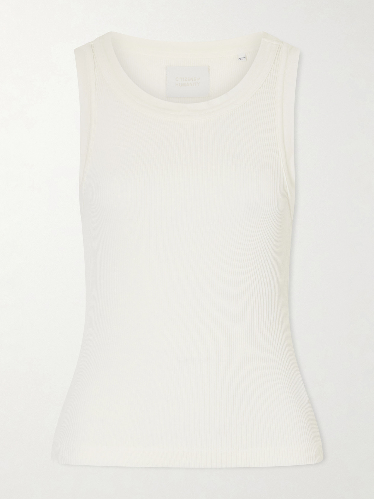 Citizens of Humanity - Isabel Ribbed Jersey Tank - Neutrals | NET-A-PORTER (US)