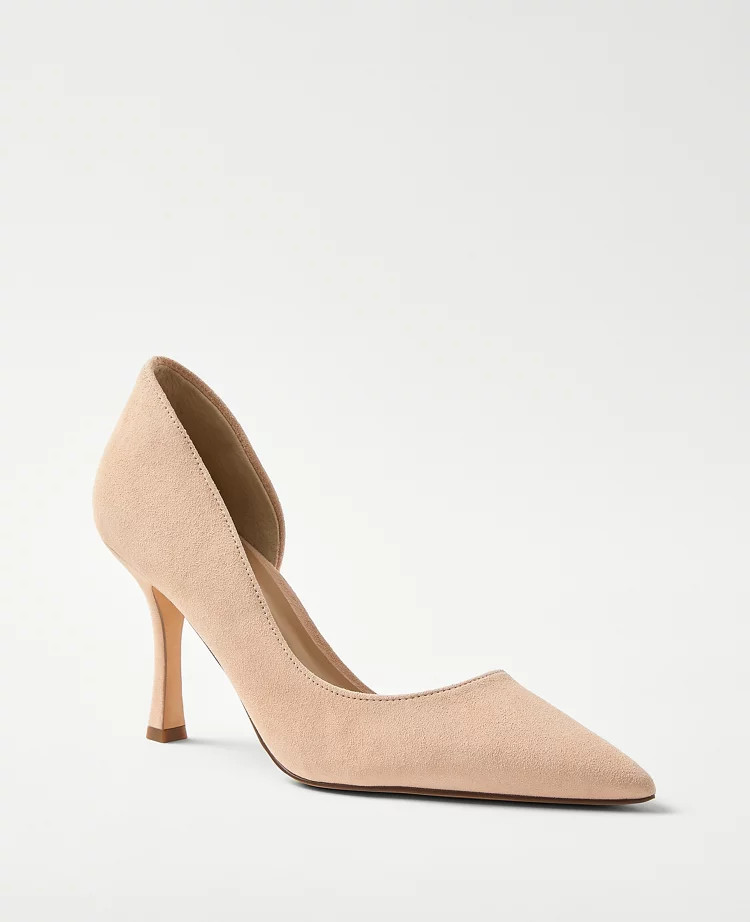 Suede D'Orsay Pumps | Ann Taylor (US)