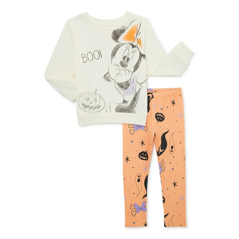 Minnie Mouse Halloween Baby and Toddler Girl Outfit Set, 2-Piece, Sizes 12M-5T - Walmart.com | Walmart (US)