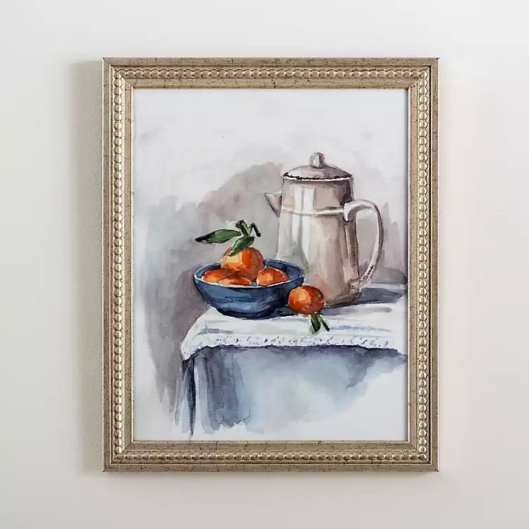 Oranges and Decanter Framed Art Print | Kirkland's Home