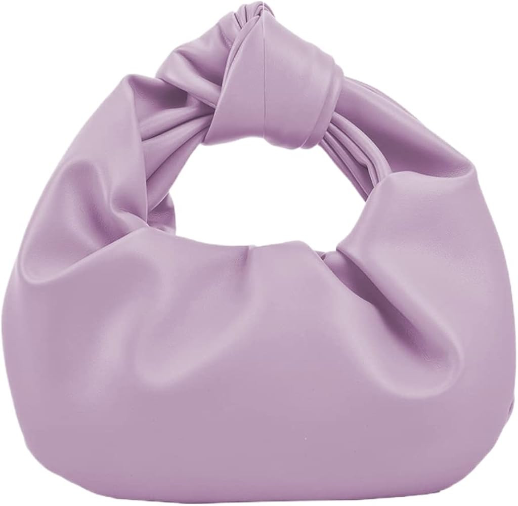 Knotted Clutch Handbag for Women Soft PU Leather Cloud Handbag Fashion Dumpling Pouch Bag Cloud P... | Amazon (US)