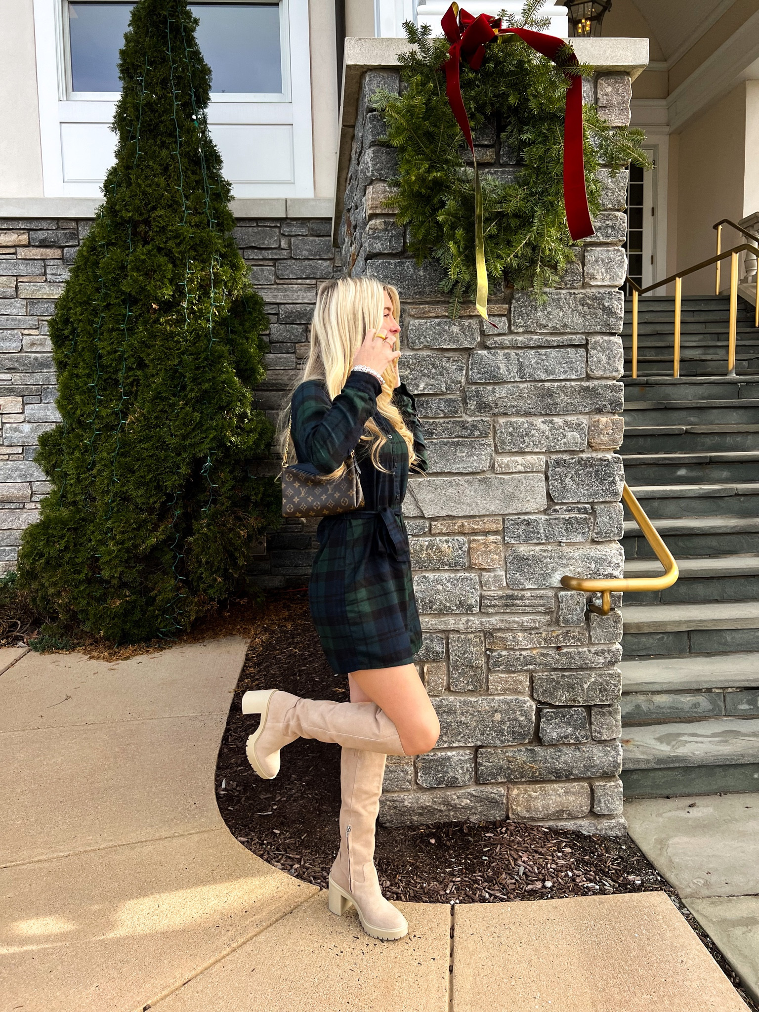 flannel shirt dress abercrombie chloekcollection on LTK