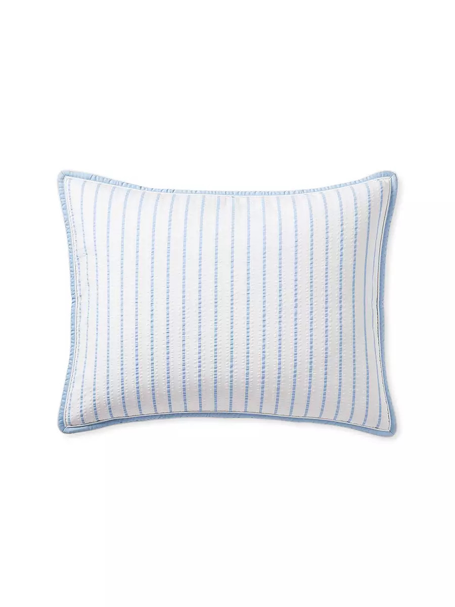 Gramercy Seersucker Sham | Serena and Lily