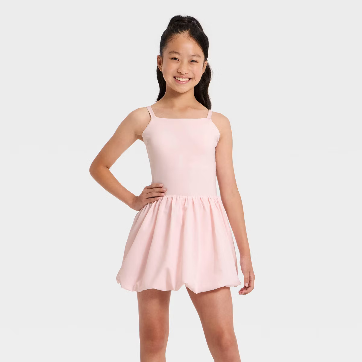 Girls' Bubble Hem Dress - All In Motion™ | Target