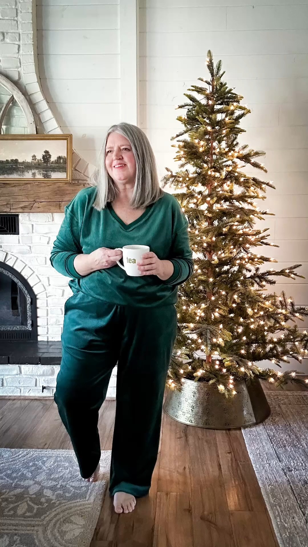Upping the cozy factor with my Christmas greens. Including the coziest corded velour set from Lane Bryant. 
Pants - 18/20
Top - 14/16

Measurements for size reference:
5’5” || Bust 44” || Waist 40” || Hip 52” 


#LTKOver40 #LTKPlusSize #LTKHoliday