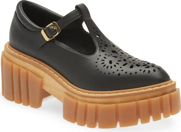 Stella McCartney Emilie Platform T-Strap Pump | Nordstrom | Nordstrom