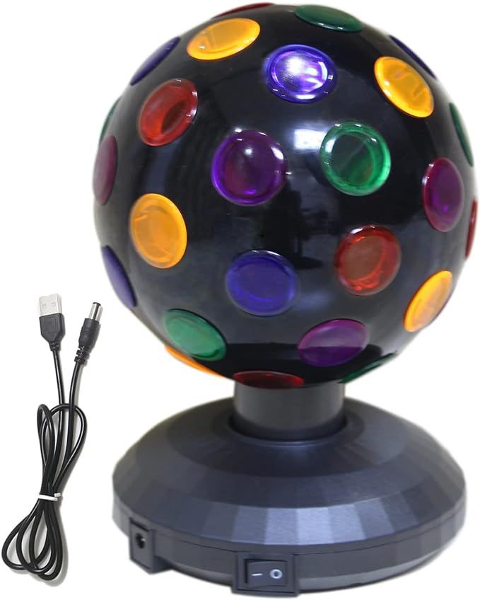 Disco Ball Lamp 360 Degree Motion Rotating Multi-Colored Changing Magic KTV Fash Light Great for ... | Amazon (US)
