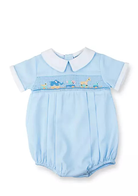 Animal Train Smocked Creeper | Belk