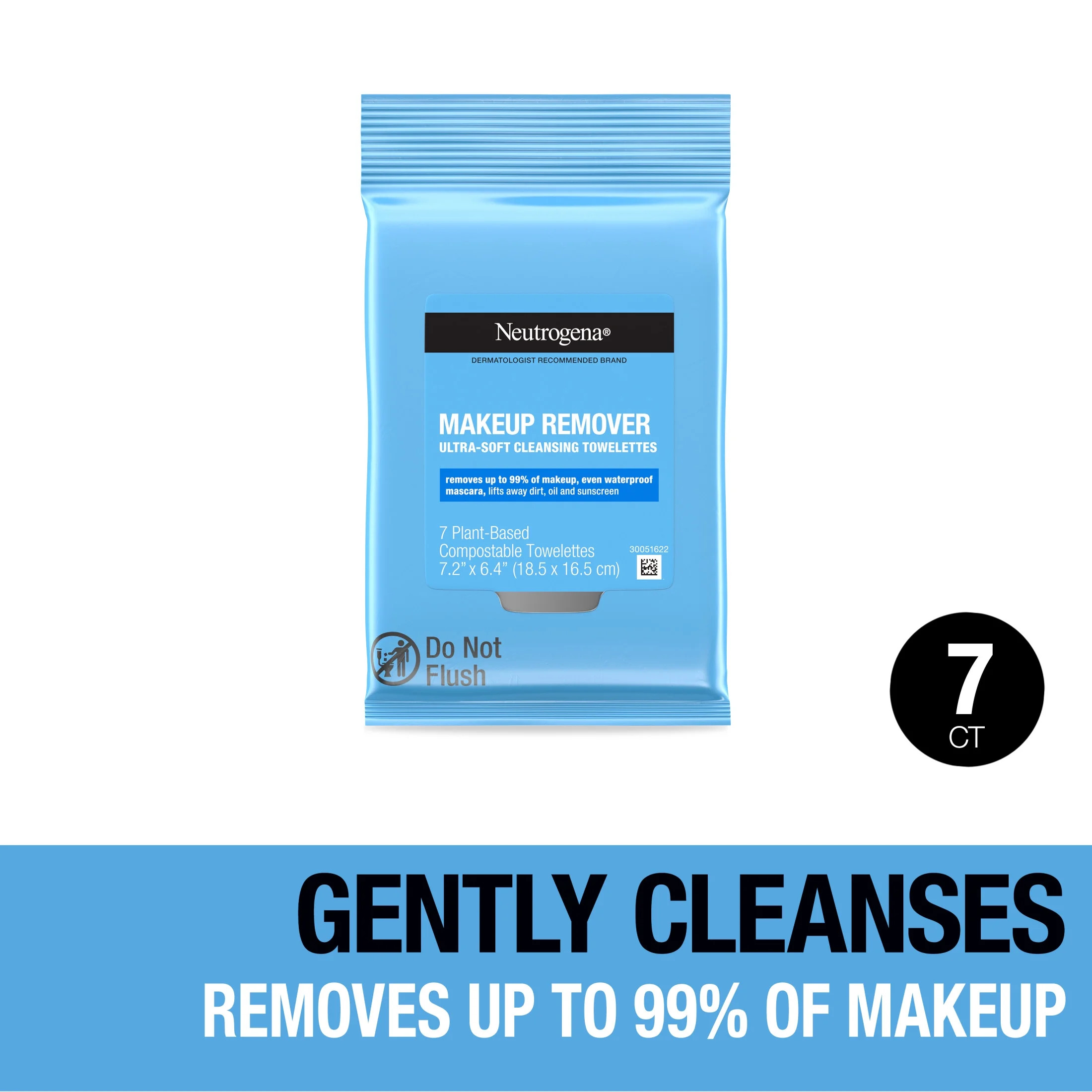 Neutrogena Makeup Remover Cleansing Towelettes, Travel Pack, 7 Ct | Walmart (US)