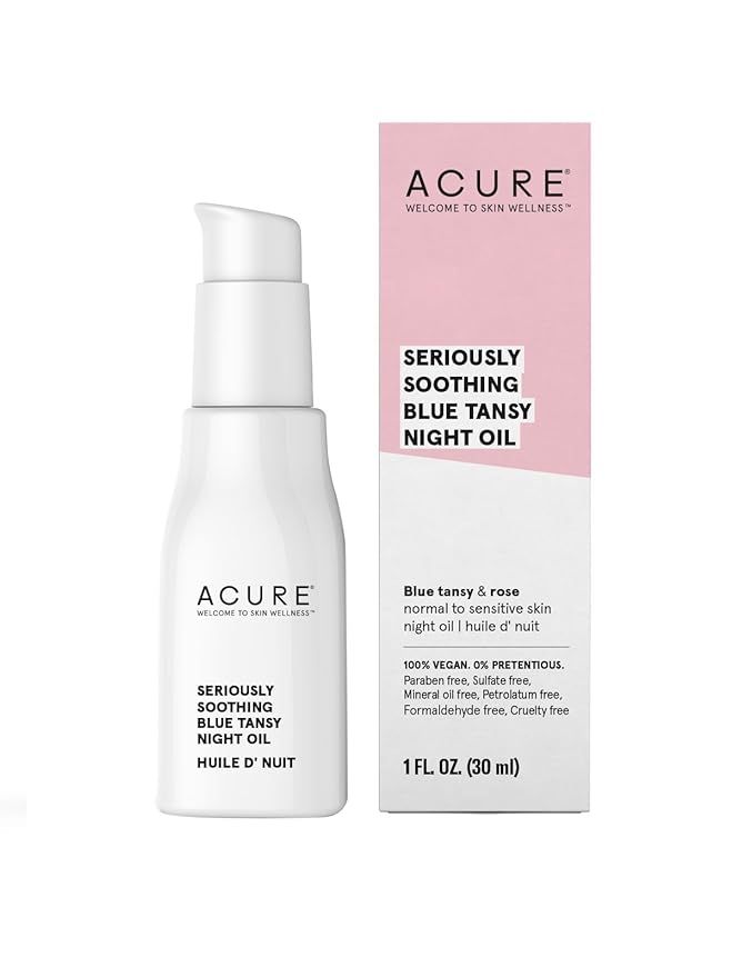 Acure Seriously Soothing Tansy Night Rose Oil - Soothes, Deep Hydrate & Moisturize Dry, Acne Pron... | Amazon (US)