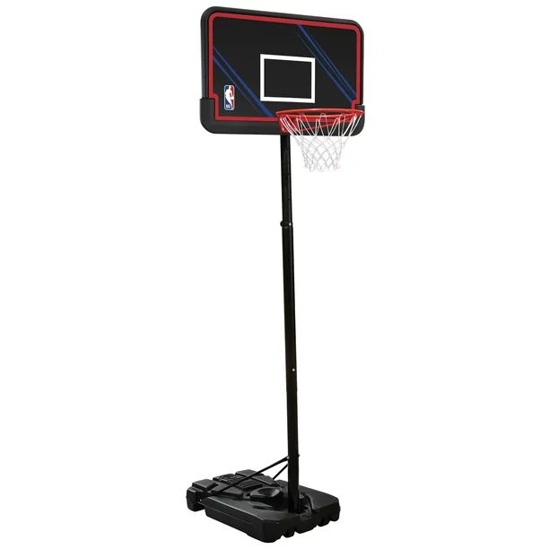 NBA Official 44 In. Portable Basketball System Hoop with Polyethylene Backboard - Walmart.com | Walmart (US)