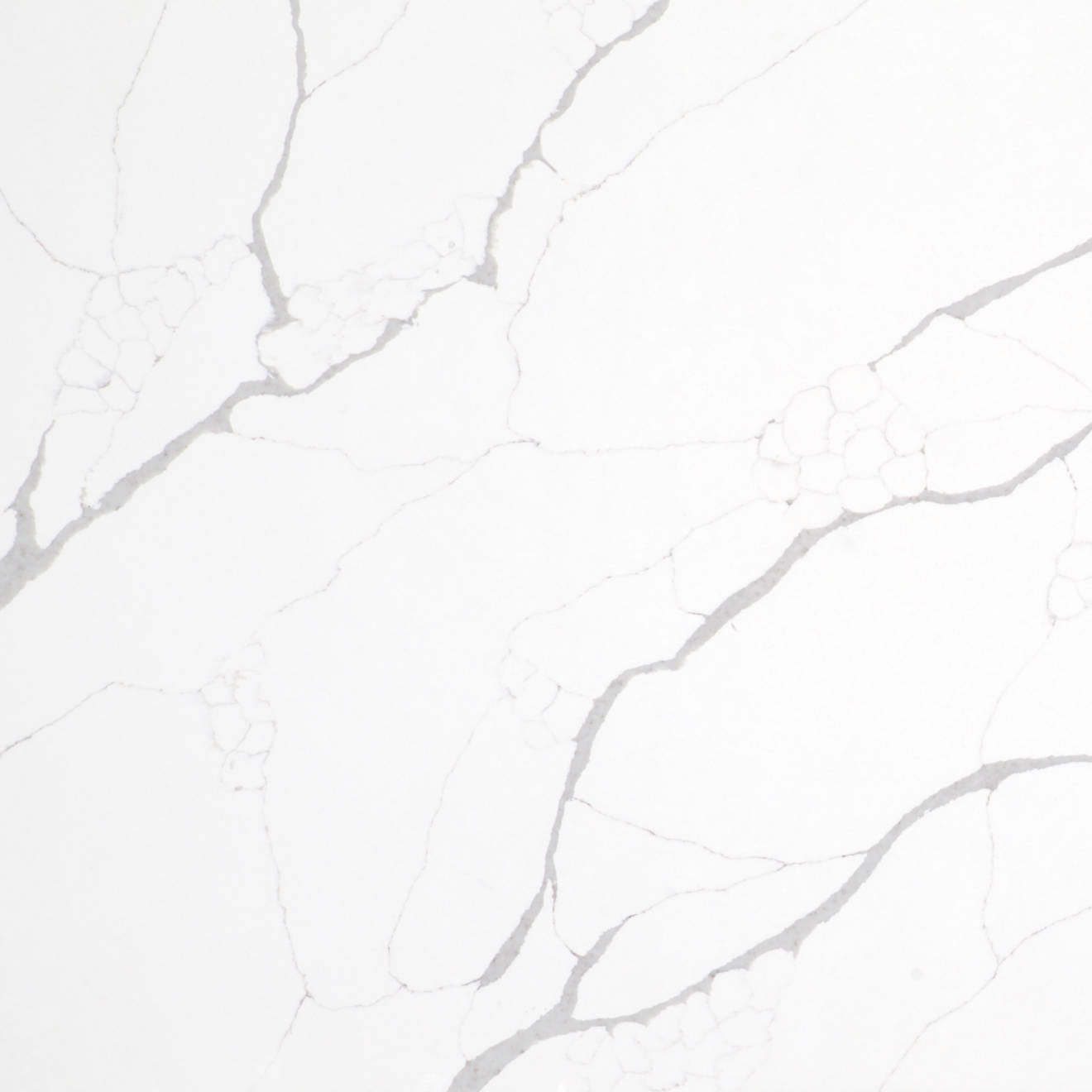 Revera 63" x 126" - 3 cm Polished Quartz Slab in Statuario Quartz | Bedrosians Tile and Stone