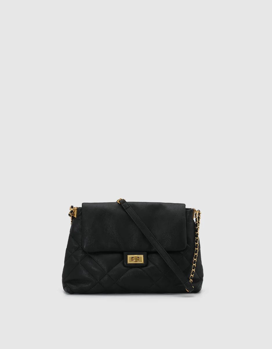 Quilted Embossed Chain Strap Bag | Urban Revivo