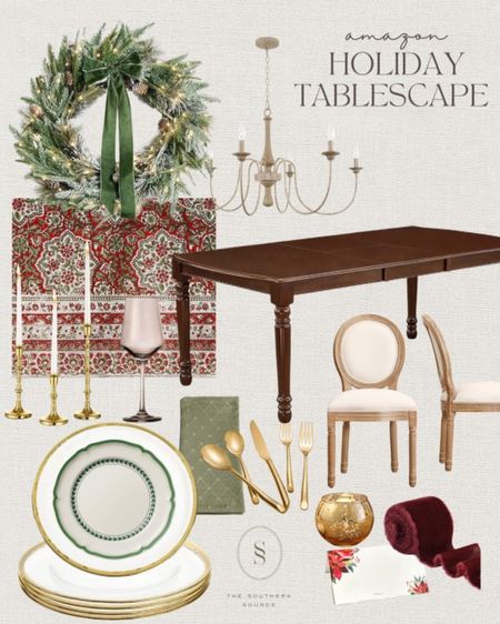 Amazon Holiday Tablescape 

#LTKhome #LTKHoliday #LTKSeasonal