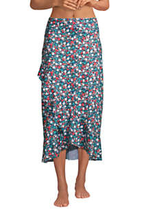 Women's Ruffle Hem Midi Swim Cover-up Skirt | Lands' End (US)