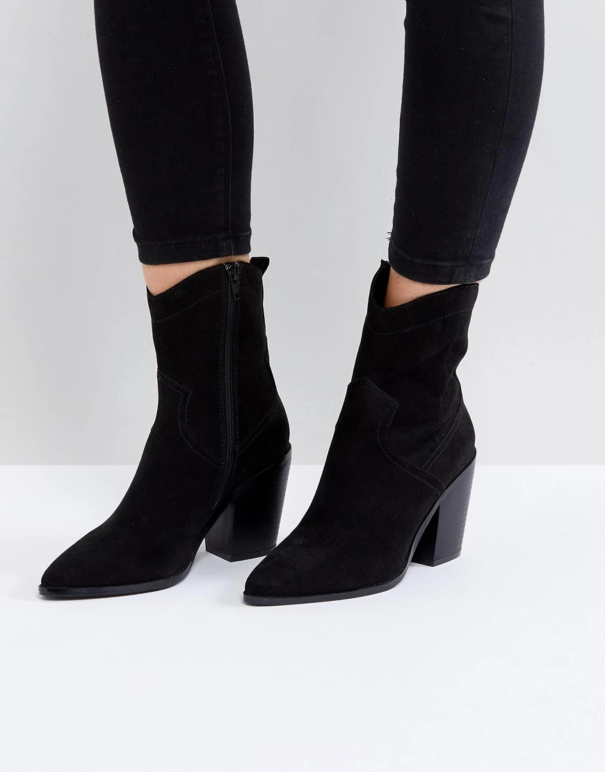 ASOS ESLYN Western Boots-Black | ASOS (Global)