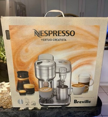 Breville Nespresso Vertuo Creatista Silver Capsule Coffee Machine One Touch | eBay | eBay US