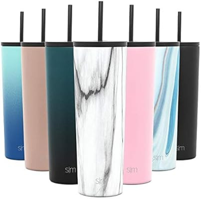 Simple Modern 28oz Classic Tumbler with Straw Lid & Flip Lid - Travel Mug Gift Vacuum Insulated C... | Amazon (US)