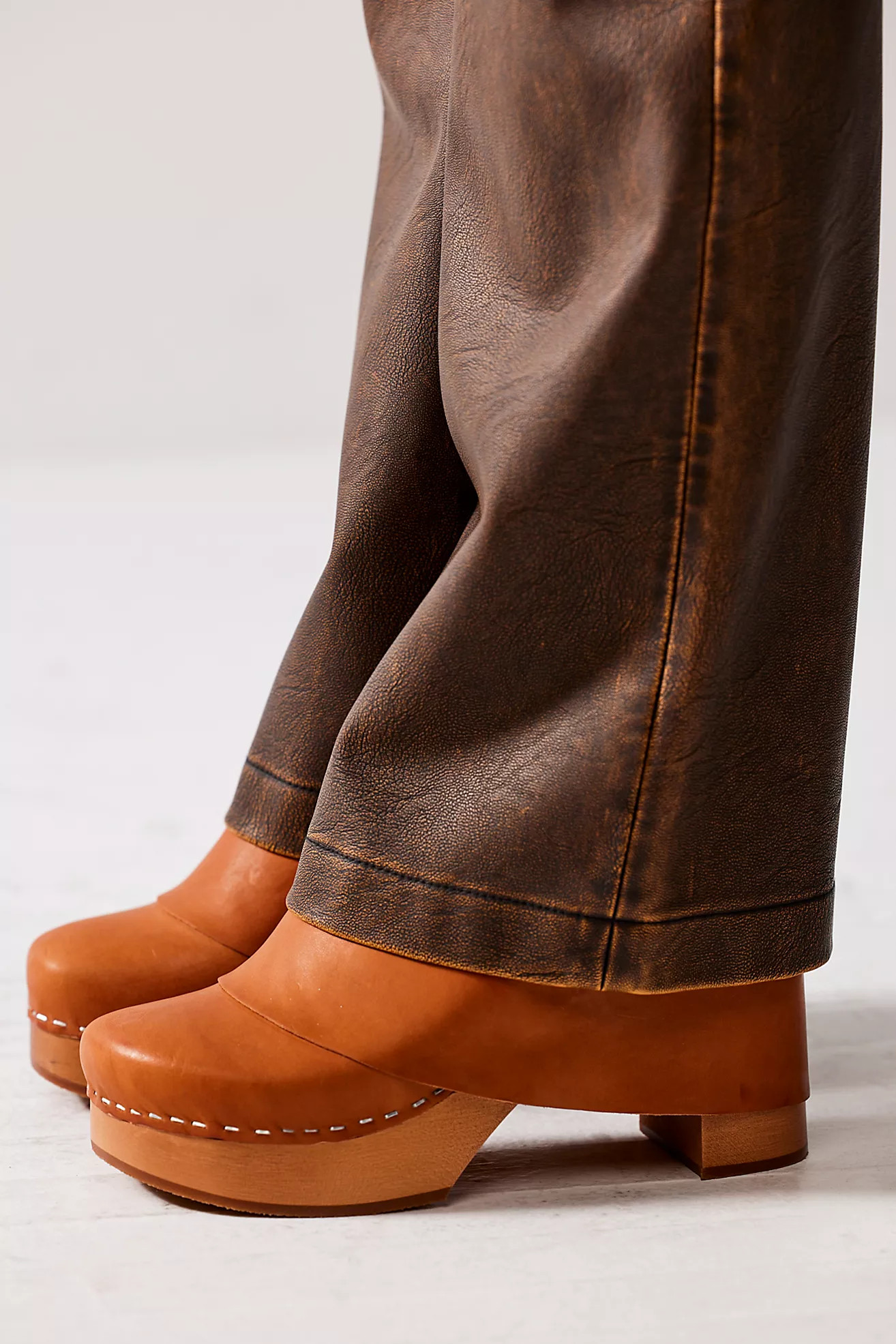 Swedish Hasbeens Top Covered Clogs | Free People (Global - UK&FR Excluded)