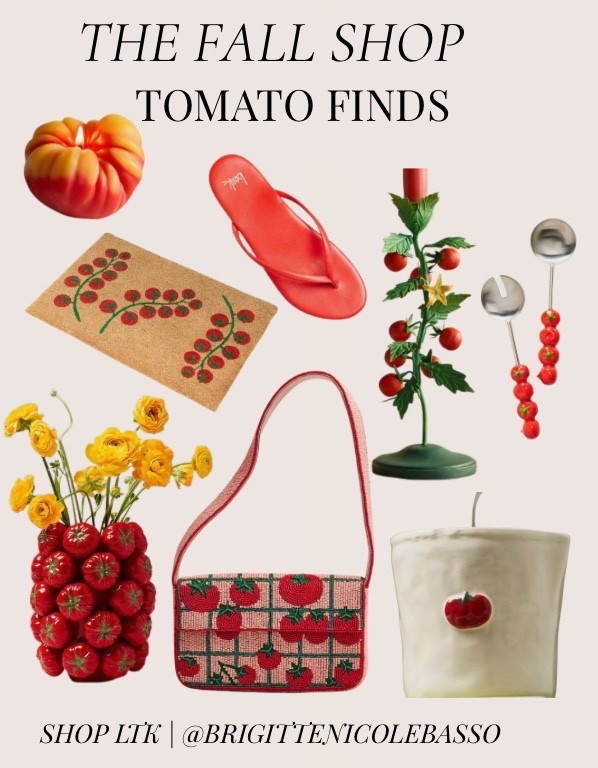 The Tomato Edit 🍅❤️
Tomato season, but make it chic. From whimsical home décor to fashion and entertaining finds, these tomato-inspired pieces bring the perfect pop of color to your kitchen, patio, and everyday style. If you're loving the European summer and Italian market aesthetic, this edit is for you. 
Tomato decor • Tomato home decor • Tomato kitchen decor • Tomato aesthetic • Italian summer aesthetic • Mediterranean home decor • European summer style • Whimsical home decor • Cottage kitchen decor • Tomato fashion • Tomato accessories • Colorful home finds • Summer to fall decor • LTK Home • LTK Finds
#LTKStyle #LTKFinds #TomatoDecor #TomatoGirl #ItalianSummer #MediterraneanStyle #KitchenDecor #WhimsicalHome #EuropeanSummer #CottagecoreHome #ColorfulDecor #HomeFinds #SummerToFall #LTKCreator

#LTKHome